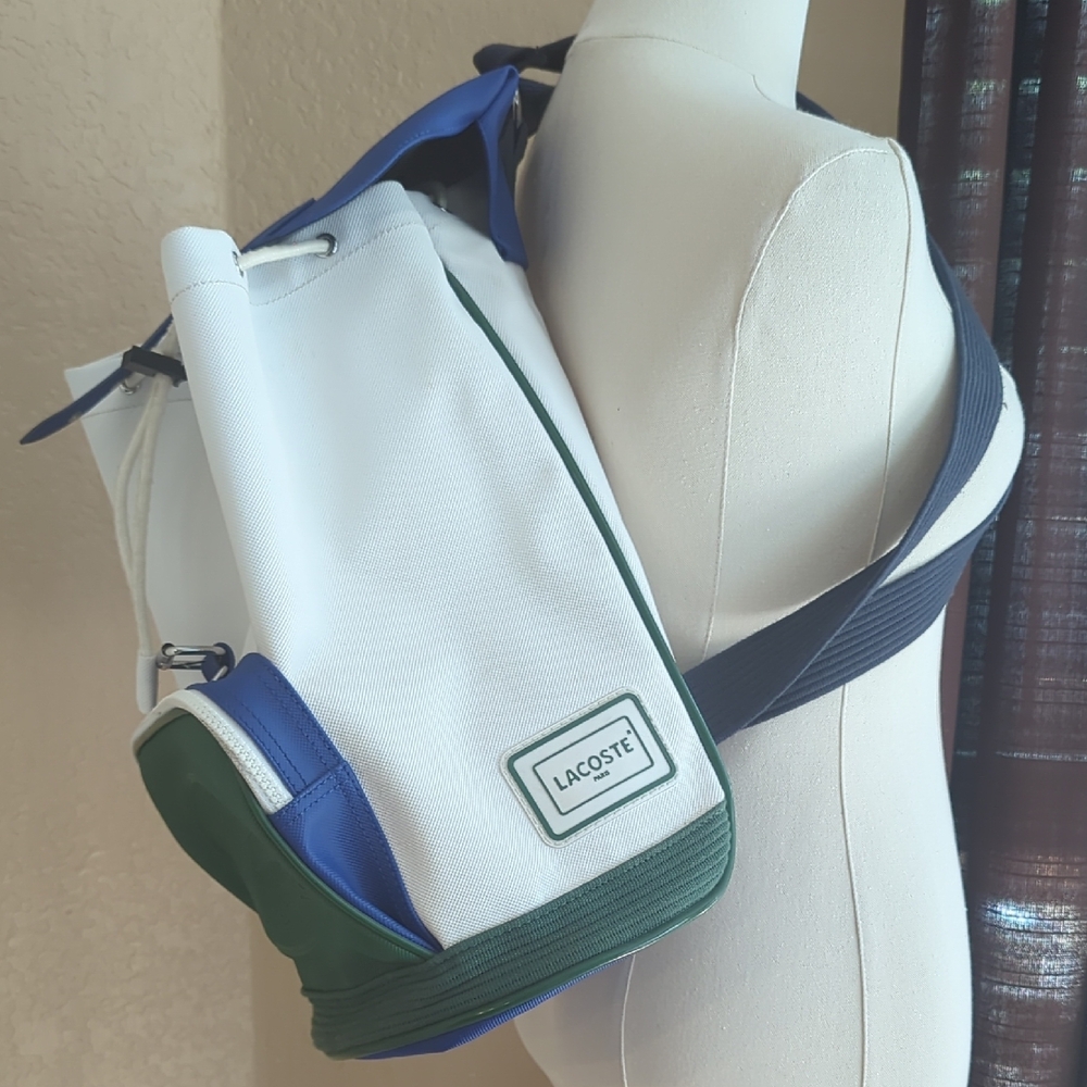 Lacoste Blue and Green Backpack